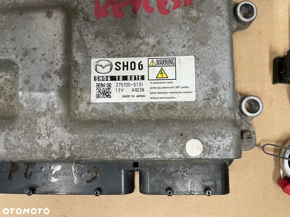 MAZDA 6 III GJ 2.2D ZESTAW DO ODPALENIA KEYLESS KOMPUTER SH0618881E - 2