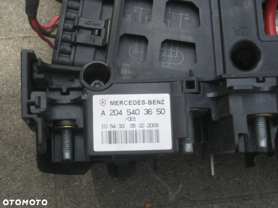 mercedes 204 w204 c klasa 2,2 cdi klema moduł akumulatora 2045403650 - 3
