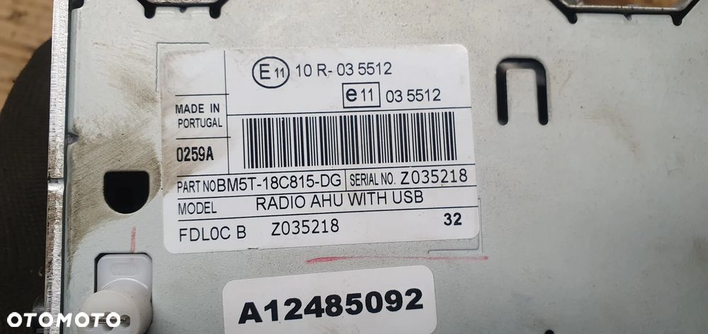 Radio radioodtwarzacz fabryczny Ford Focus MK3 1.6 TDCI BM5T-18C815-DG - 6