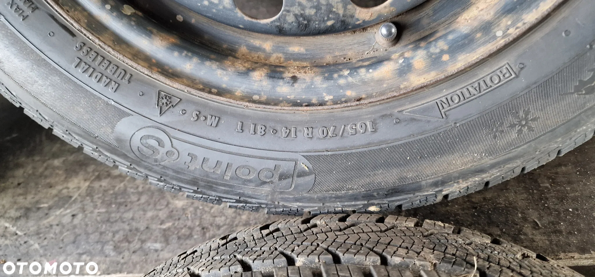 Felgi stalowe+OPONY Zimowe PointS 165/70 14' Suzuki Swift 4X100 ET45 - 6