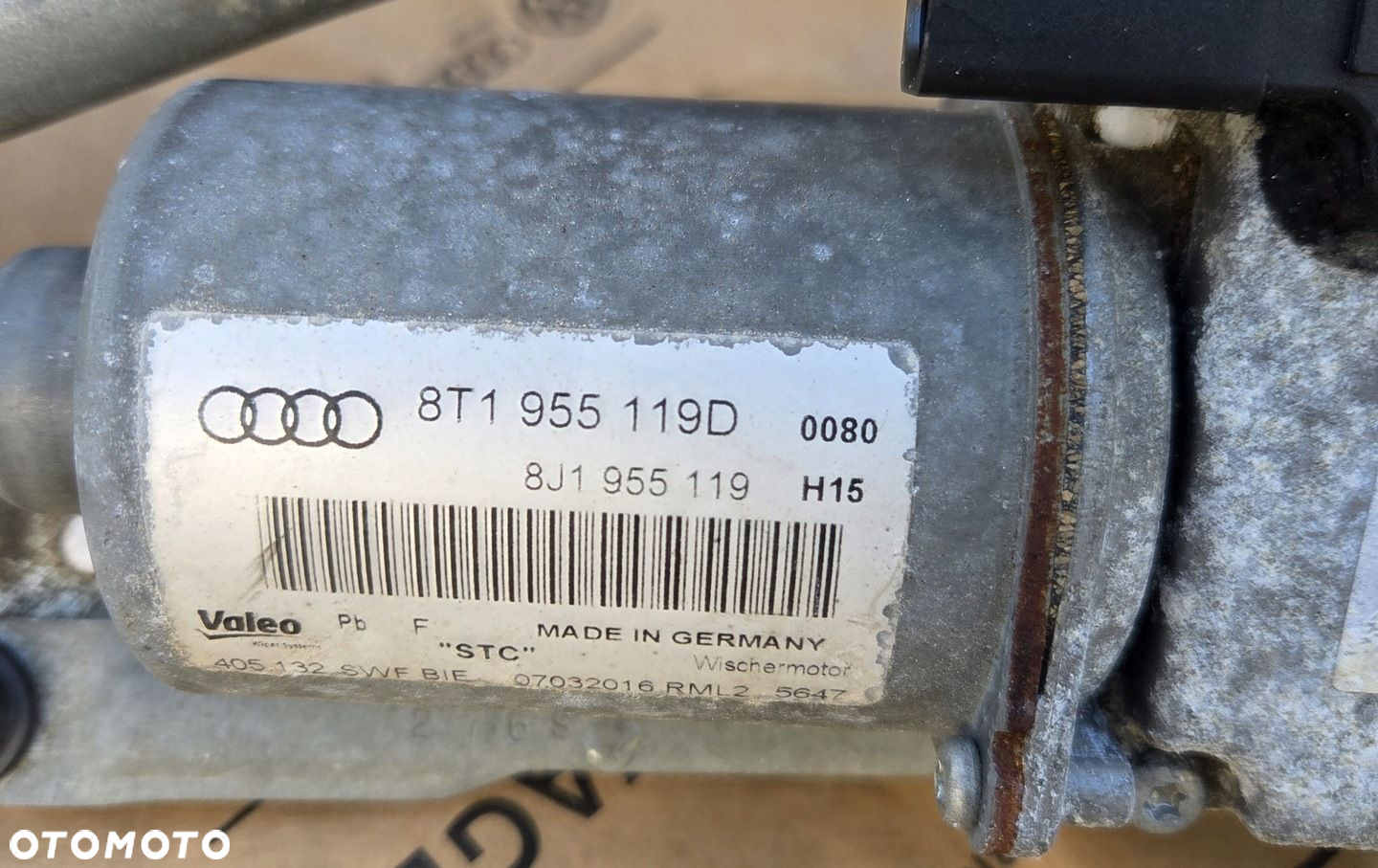 AUDI A5 8T LIFT MECHANIZM SILNICZEK WYCIERACZEK PRZÓD 8T1955023E 8T1955119D - 3