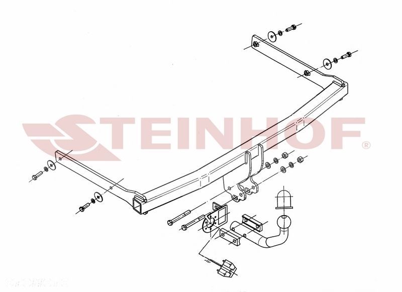 Hak Holowniczy+MODUŁ 7PIN do VOLKSWAGEN VW JETTA V 4d od 2005 do 2010 - 2