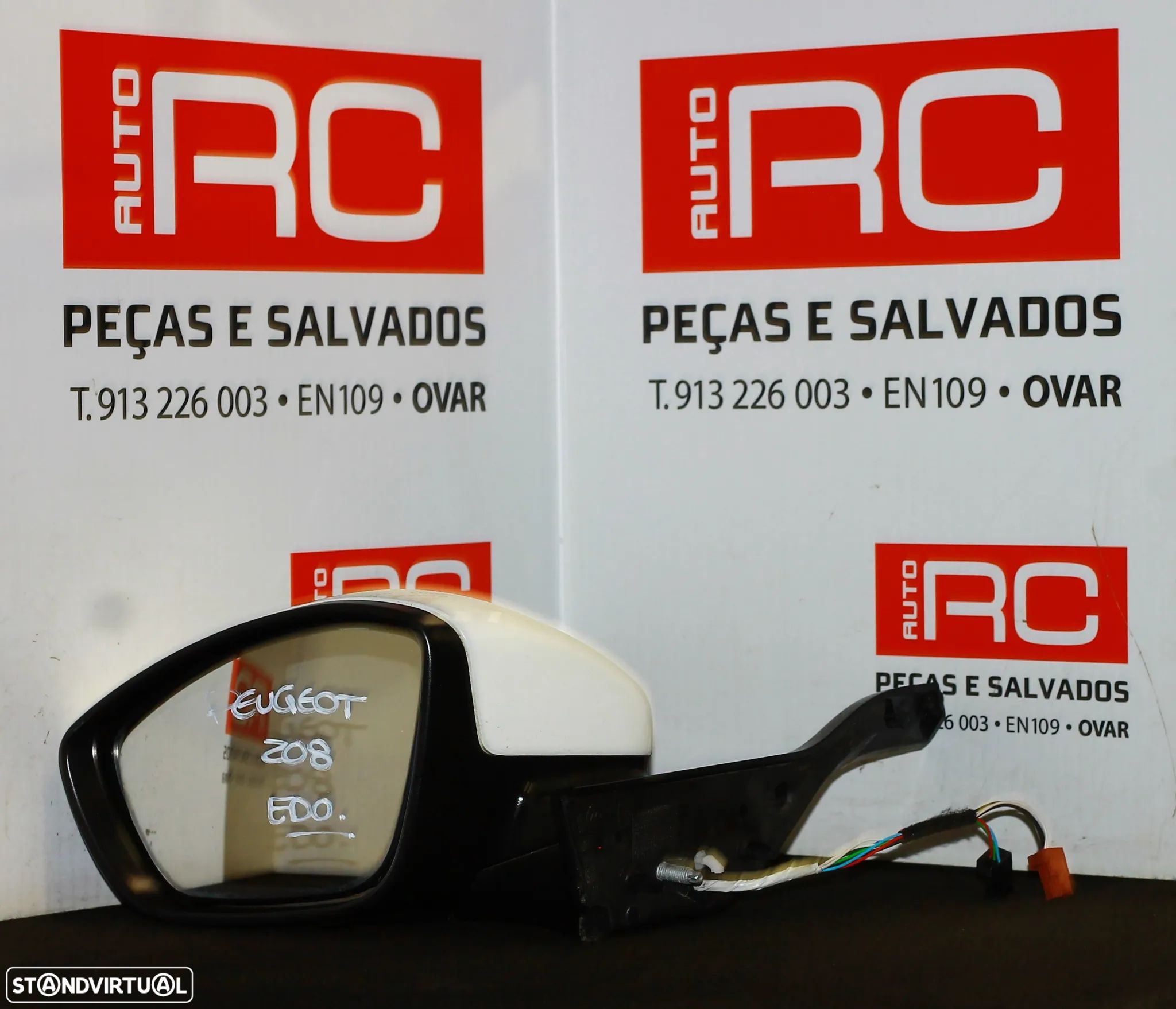 ESPELHO RETROVISOR ESQUERDO PEUGEOT 208 - 1