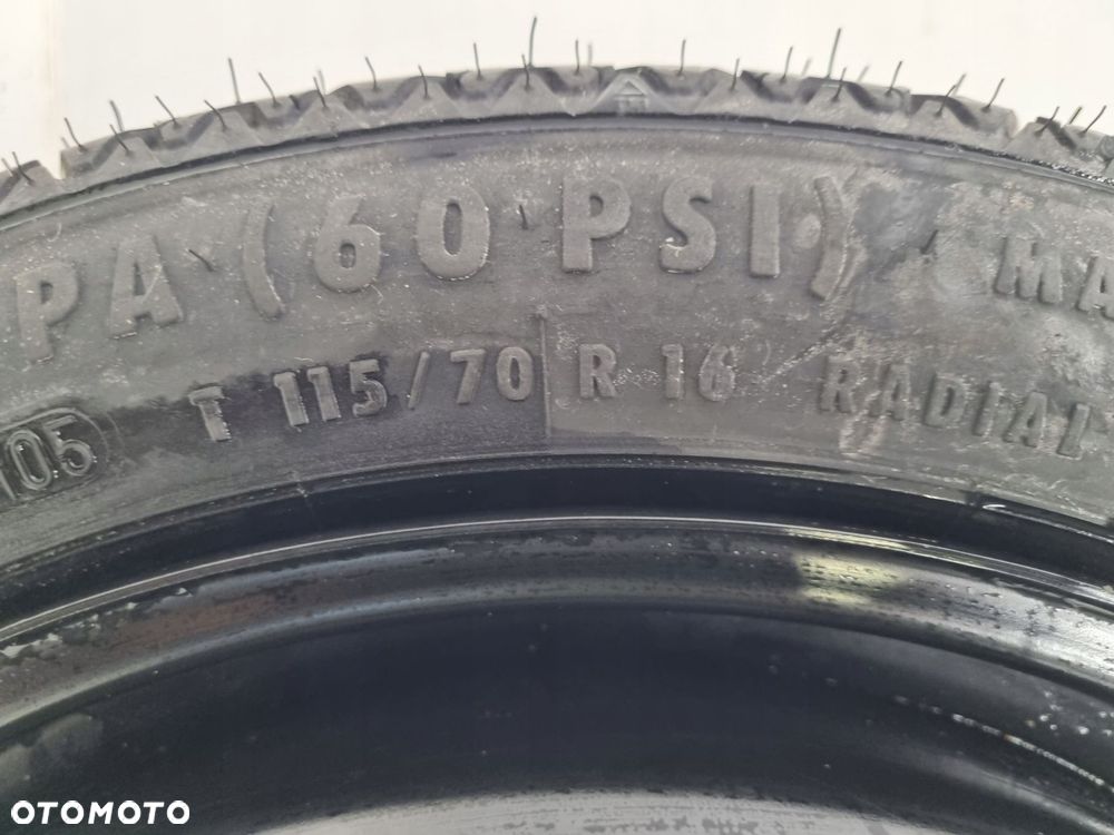 KOŁO DOJAZDOWE Opel Vectra C Astra H dojazdówka 115/70 R16 2160115 5x110 - 6