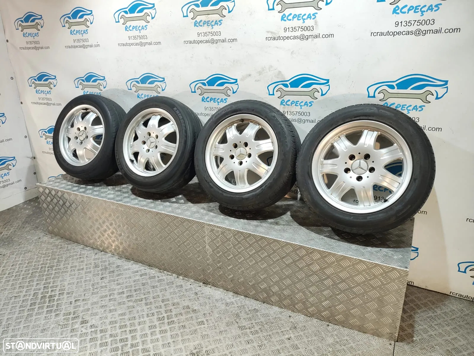 Jantes 16 Polegadas Originais Mercedes Benz - 5x112 - A1714010902 - CLK SLK R170 R171 Class C W202 W203 - 6