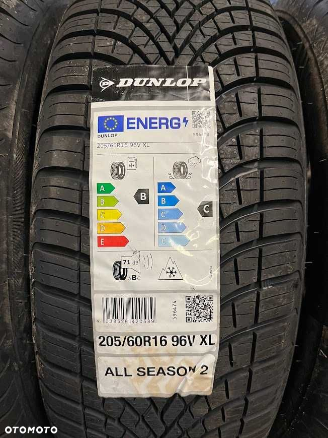 205/60R16 Dunlop AllSeason 2 cztery nowe opony całoroczne 2025r - 2