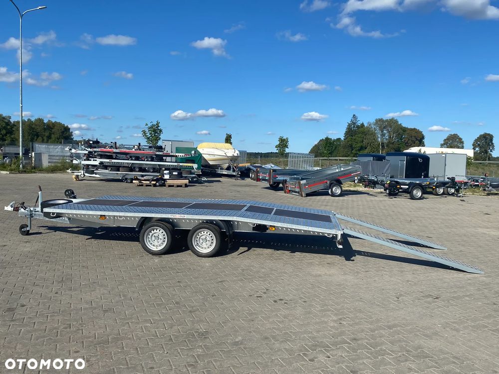 Niewiadów DOSTAWA! Laweta JUPITER wym. 450x210 Podłoga ze sklejki, najazdy, wciągarka, koło zapasowe! DMC 2700 kg Idealna do przewozu samochodów! - 17