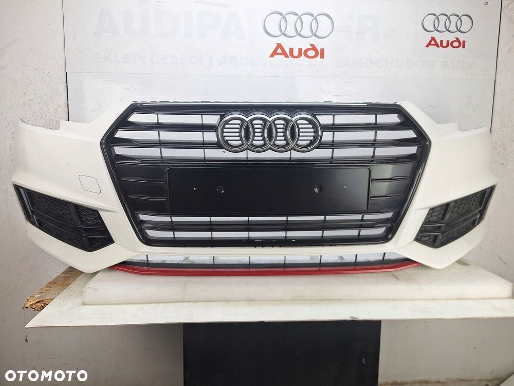 ZDERZAK AUDI S4 A4 S-LINE B9 8W 2017-2019 GRILL PRZED LIFTEM BLACK EDIT OE - 1