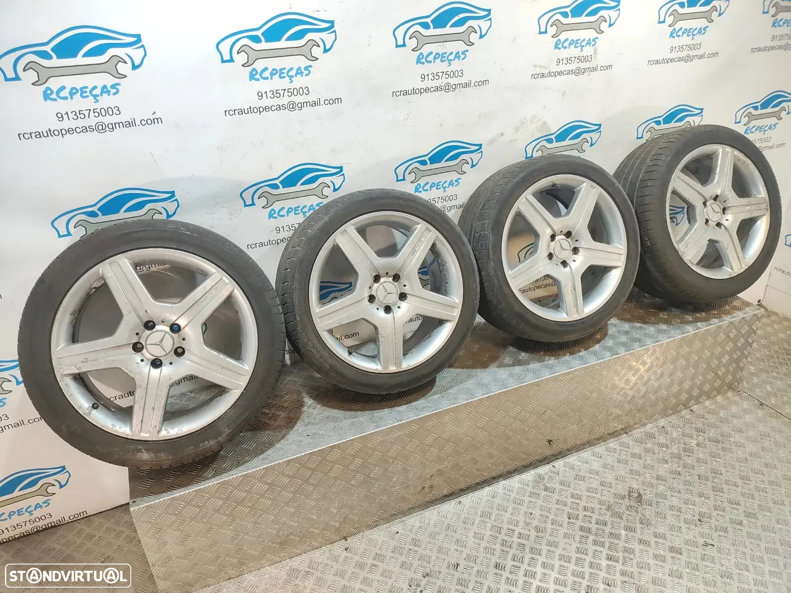 - Jantes 19 Originais Mercedes Benz Class S W221 AMG 8,5J 9,5J ET43 5x112 - 11