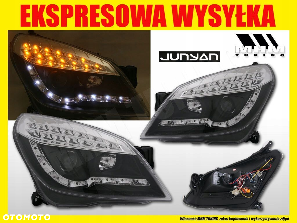 Reflektor Lampy kpl Day line light LED Tuning Opel Astra III 3 H 2003-2012 - 3