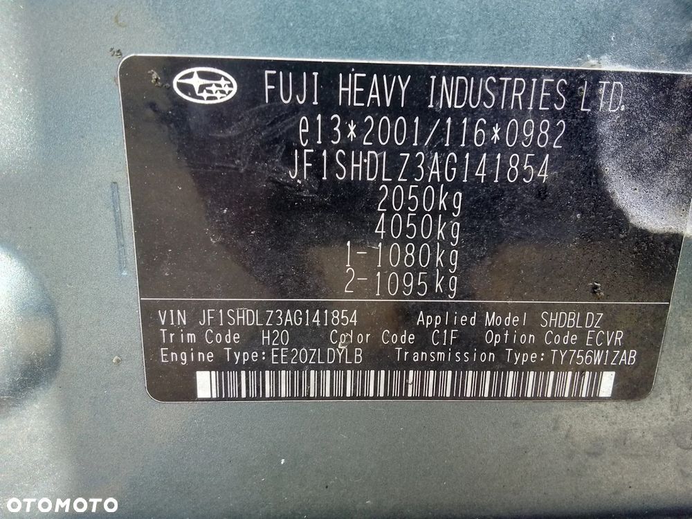 SUBARU FORESTER 2.0D 147KM 2010R - CZĘŚCI !!! - 10