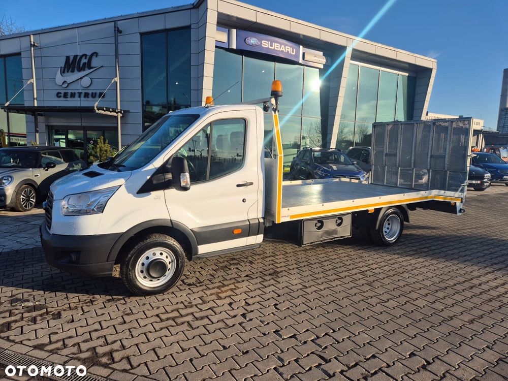Ford Transit 2.0 TDCi / AUTOLAWETA / LAWETA DO MASZYN / SZEROKI NAJAZD / STAN IDEALNY / 1 WŁ / BEZWYPADKOWY / ORYGINALNY PRZEBIEG / 3 MIEJSCA / POMOC DROGOWA / NAPĘD TYŁ / EURO 6 / NISKI PRZEBIEG! - 14