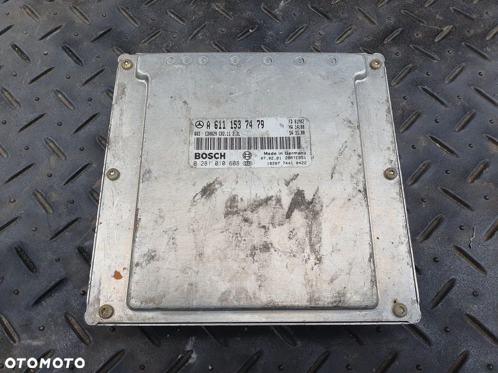 MERCEDES C W203 2.2CDI ECU KOMPUTER STEROWNIK SILNIKA A6111537479 0281010608 BOSCH - 1
