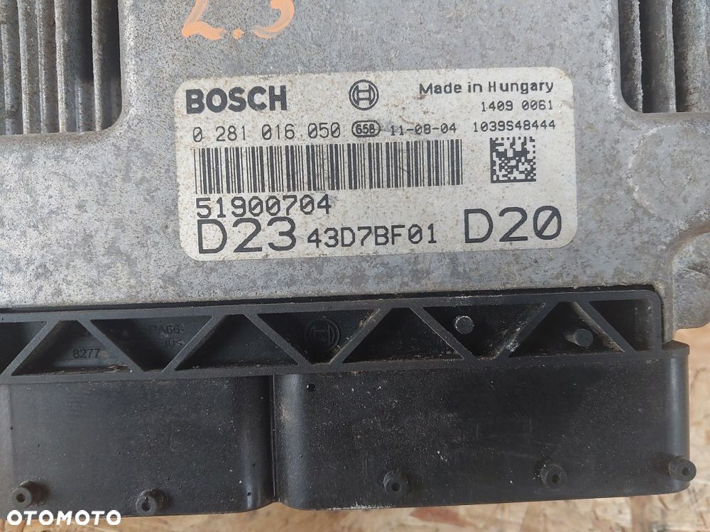 sterownik komputer ecu fiat ducato III 2.3 0281016050 51900704 - 2