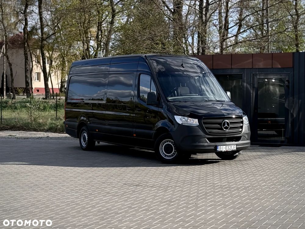 Mercedes-Benz Sprinter 314 CDI / Maxi L3 H2 / 2020 Rok Produkcji /  Automat 7G Tronic / 2.143cm3 OM651 / Czarny / Zarejestrowany w PL - 1