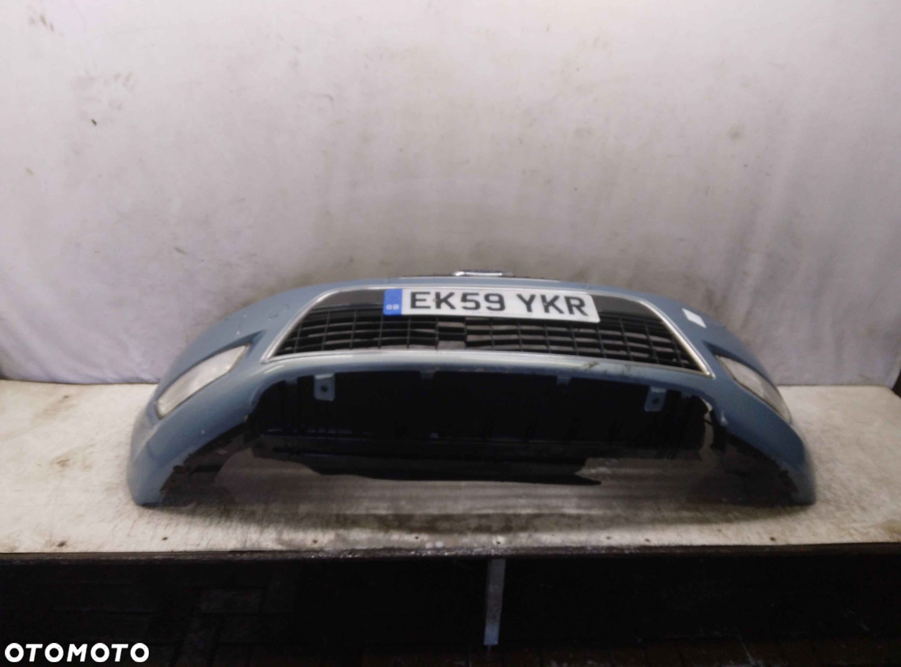 $ ZDERZAK PRZÓD PRZEDNI FORD MONDEO MK.4 4 IV PDC 86 BŁĘKITNY HALOGENY - 1