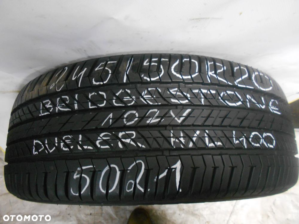 OPONA POJEDYNKA 245/50R20 BRIDGESTONE DUELER H/L 400 DOT 5021 8MM - 1