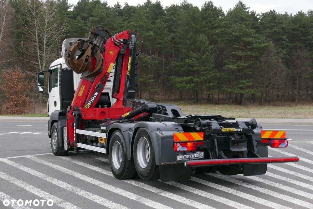 MAN MAN TGS 28.440 6X2 TGA + PALFINGER EPSILON PALIFT HAKOWIEC Z HDS Z DŹWIGIEM DO ZŁOMU KONTENERÓW ODPADÓW - 32