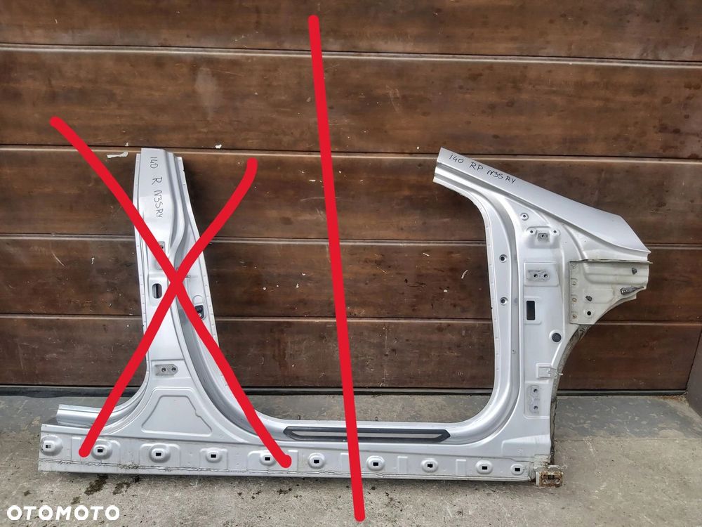 HYUNDAI i40 słupek A prawy śprzód próg ćwiartka prawa - 1