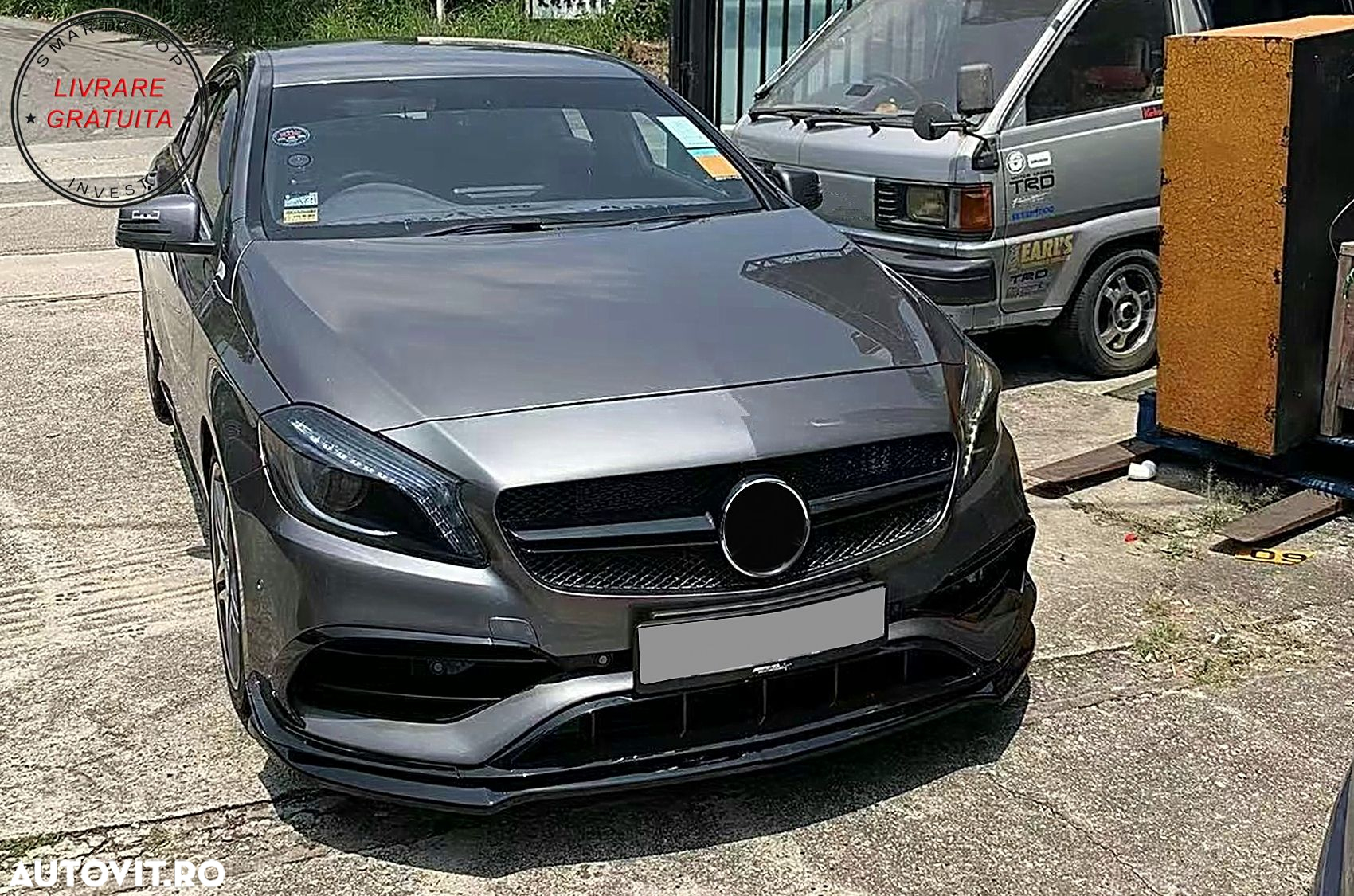 Pachet Aero Complet Mercedes Clasa A W176 Facelift Sport Line (2015-2018) Negru Lu- livrare gratuita - 20