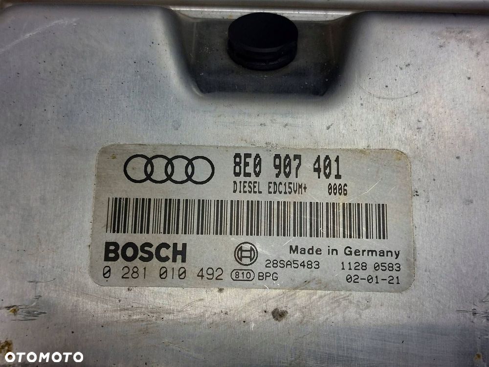 ZESTAW STARTOWY AUDI A4 B6 2.5 TDI 8E0907401 8E0907279C - 2