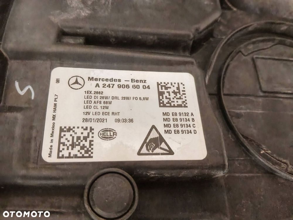 mercedes-benz glb w247 multibeam komplet lamp przód a2479065904 - 7