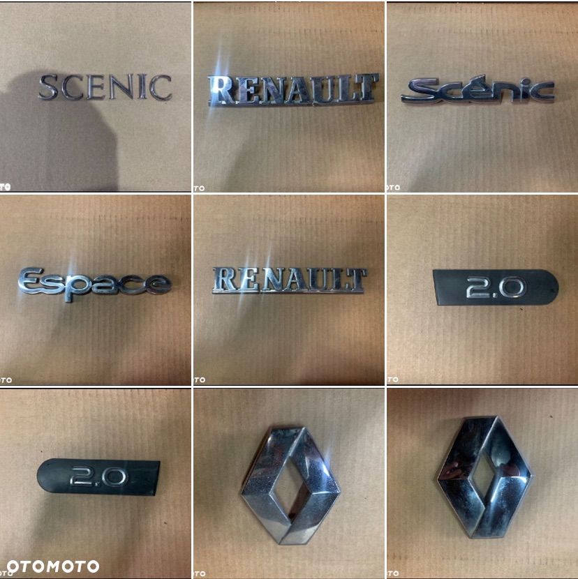 emblemat napis znaczek renault megane grand scenic espace - 1