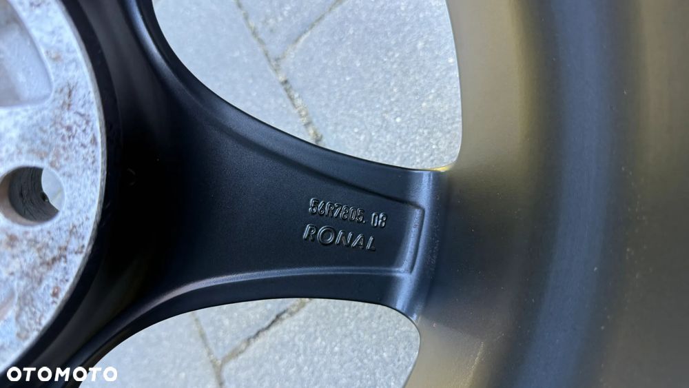 Alufelgi r17 5x112 koła aluminiowe ET35 8J Mercedes Audi Seat VW Skoda felgi Ronal r56 KBA48936 - 11