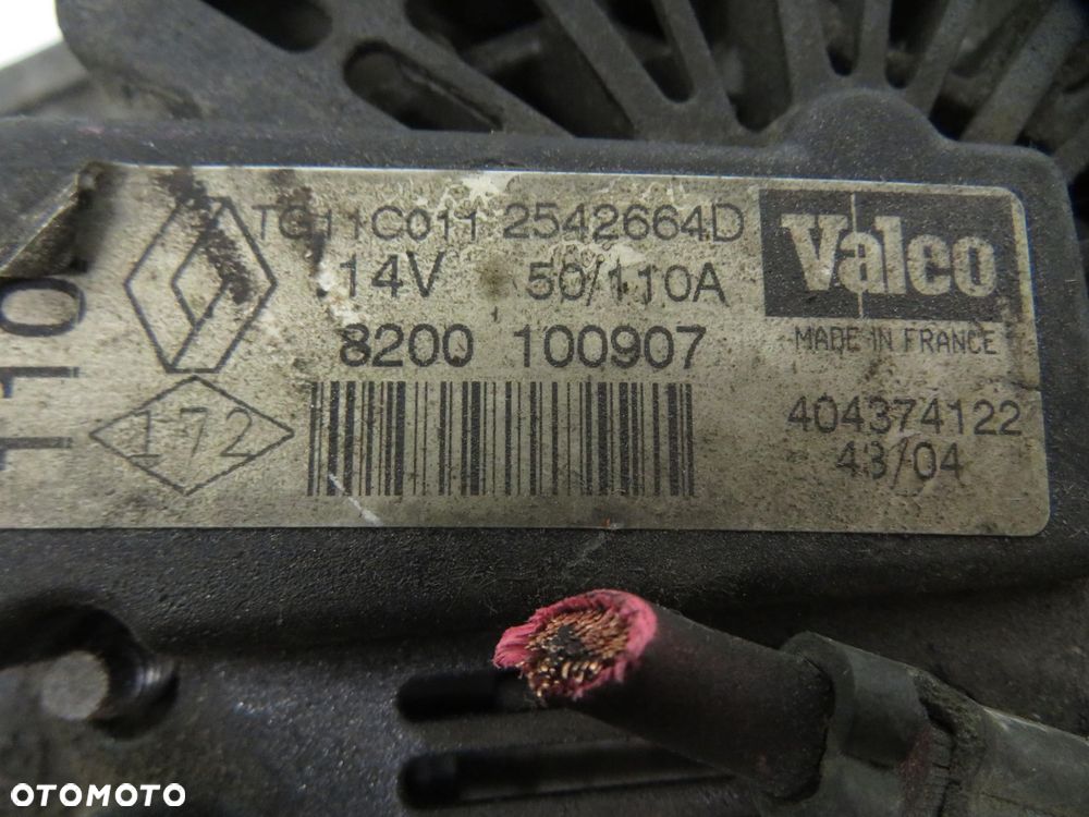 ALTERNATOR RENAULT SCENIC II 1.6 8200100907 - 2