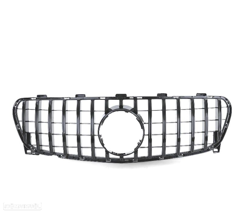 GRELHA FRONTAL MERCEDES GLA X156 17-20 LOOK AMG PRETO BRILHANTE - 4