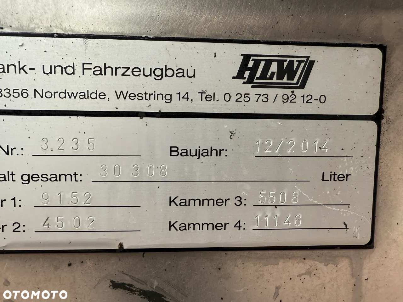 Inny HLW 30000 litrów, 4 komory, myjka - 12