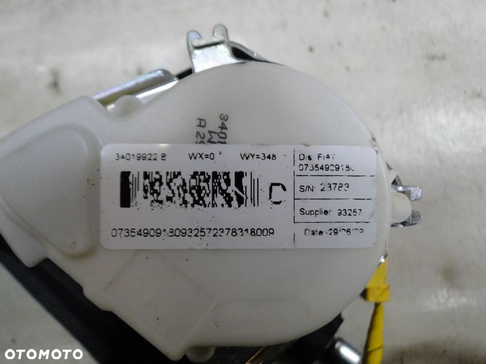 FIAT BRAVO II 2 DESKA KONSOLA PODUSZKI AIRBAG PASY SENSOR KOMPLET ORYGINAŁ EUROPA - 5