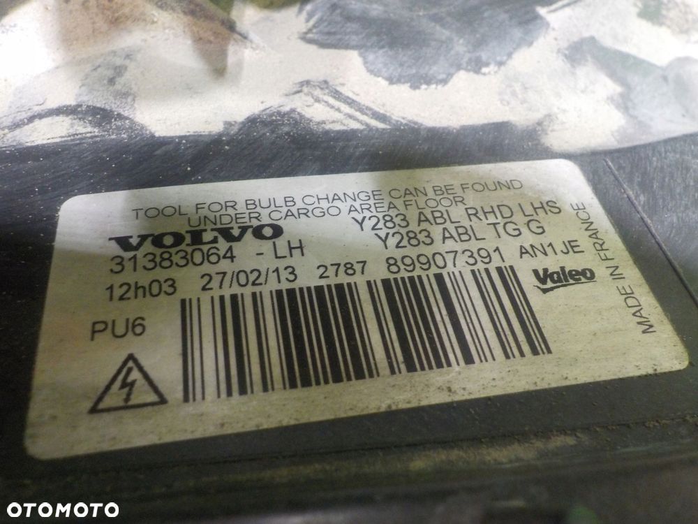 VOLVO S60 II V60 I 13r XENON lampa lewa przod 31383064 - 8