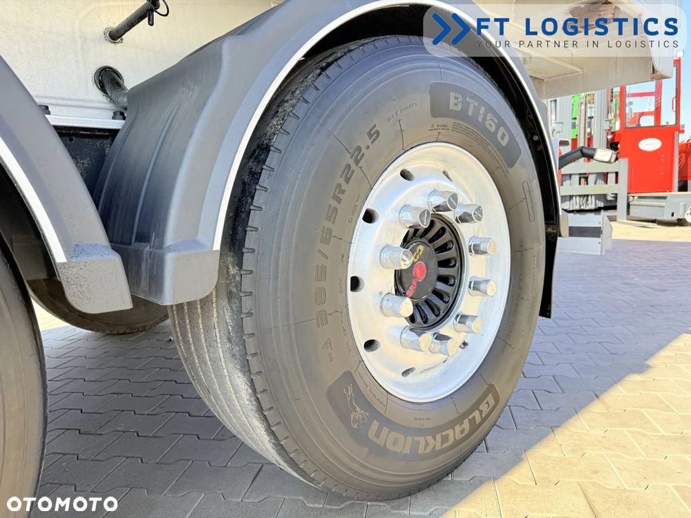 Tisvol TISVOL 2SNA | SAF | KLAPA + SZYBER DO ZSYPU | 43m3 | CAŁA ALUMINIOWA | MASA WŁASNA 5240 KG | PODNOSZONA PIERWSZA OŚ | ALUFELGI - 30