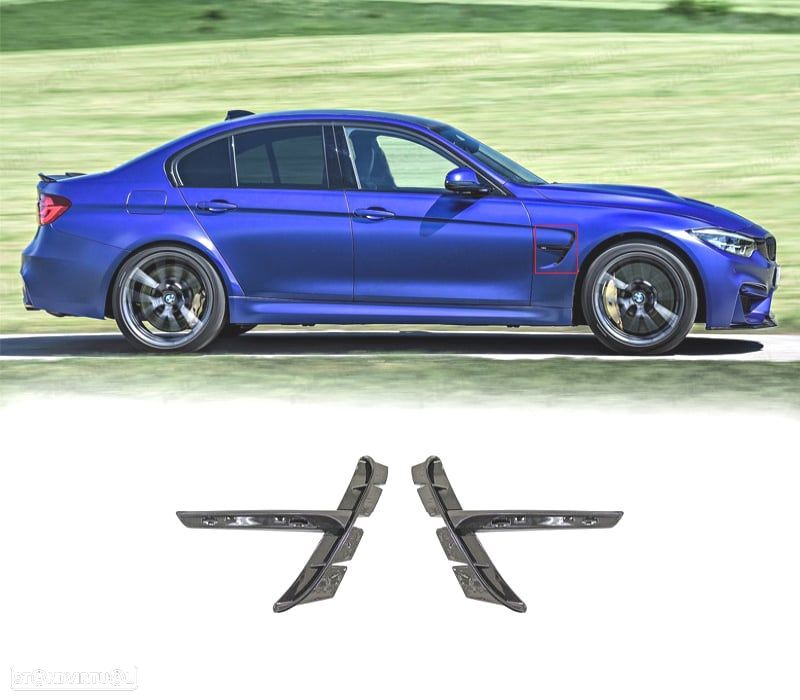 SUPORTE PISCAS LATERAIS BMW F30 F31 F32 F33 F36 LOOK M3 LED - 1