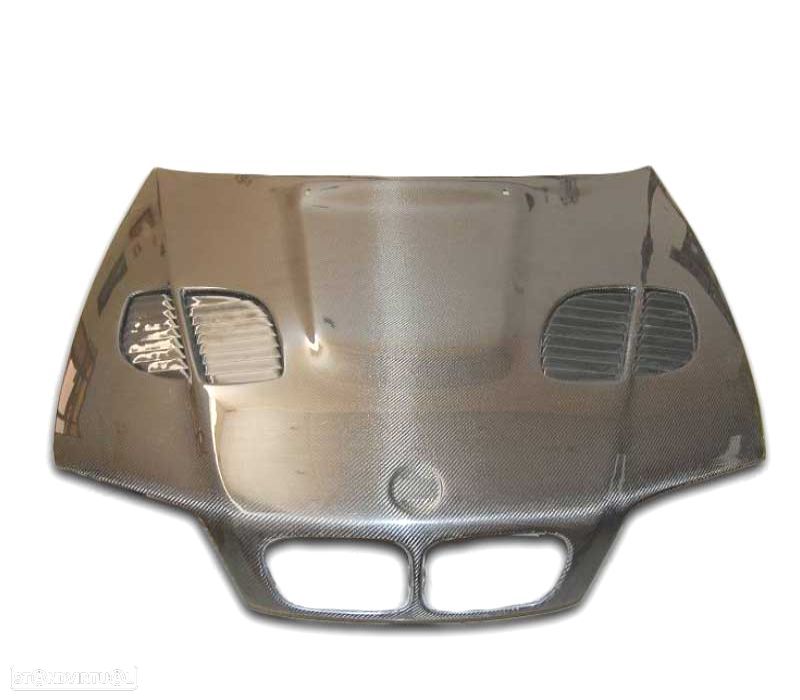 CAPÔ BMW E46 LOOK M3 GTR 98-01 CARBONO - 1