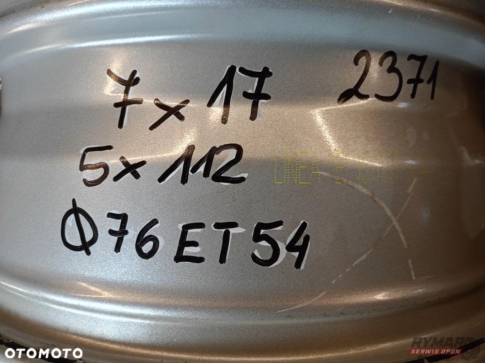 ŚLĄSK ALUFELGI 7X17" 5x112 ET54 VW SKODA AUDI SEAT VW KOMPLET - 7