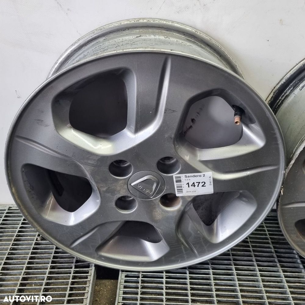 Jante aliaj Dacia Sandero 2 2012 - 2016 (1472) R15 ET40 4*120 - 2