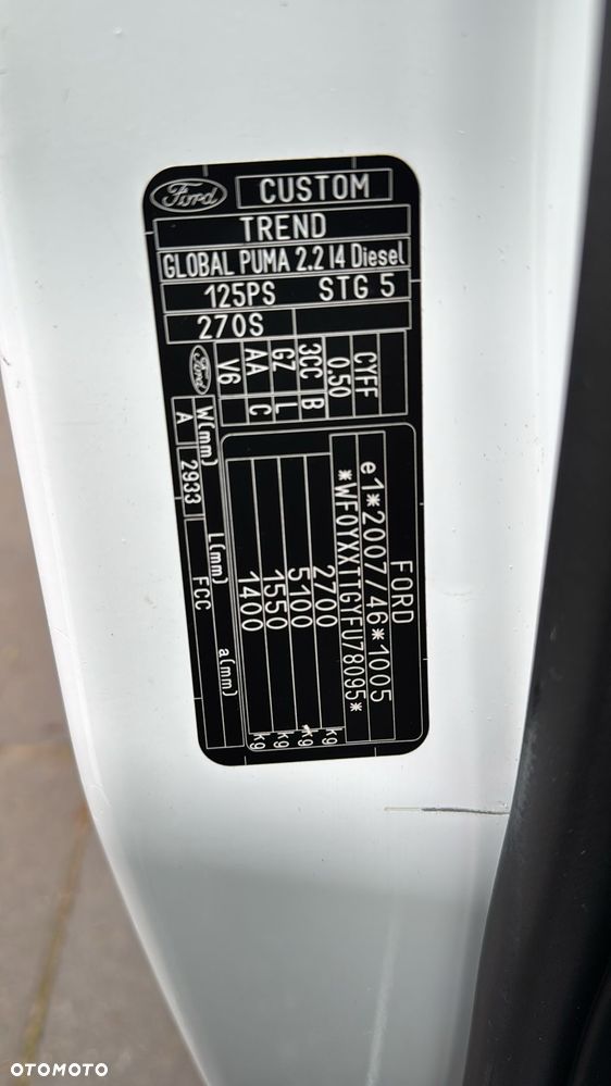 Ford TRANSIT CUSTOM SILNIK 2,2cm KLIMATYZACJA - 17