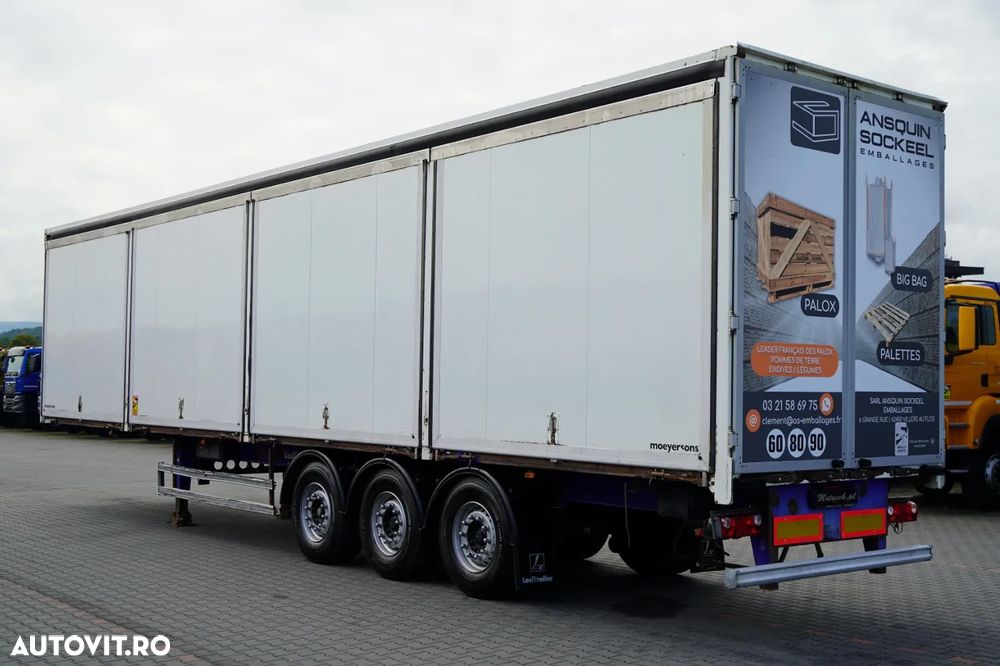 LeciTrailer / SEMIREMORCĂ FURGON / PODEA REZISTENTĂ (HEAVY-DUTY) / LATERALE CU DESCHIDERE / - 3