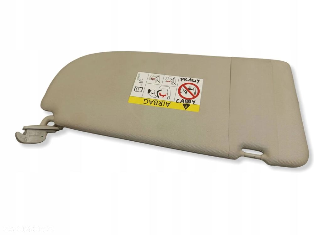 Osłona przeciwsłoneczna Prawa Prawy Przód Volkswagen Caddy III 2K0857552 - 6