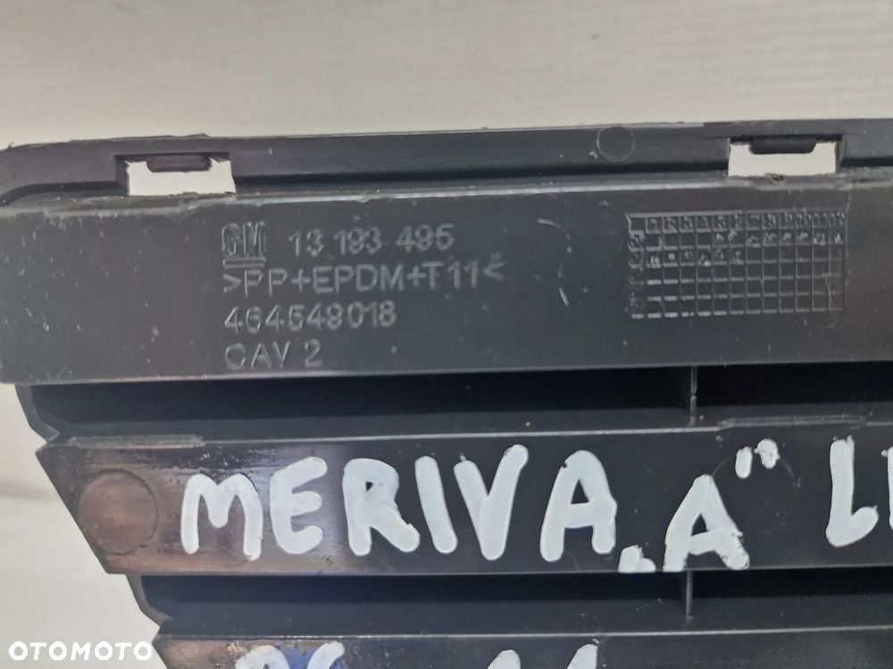 OPEL MERIVA A LIFT 06-10 KRATKA ŚRODKOWA ZDERZAKA PRZEDNIEGO , NR 13193495 , NR AUKCJI K231D ( K231 D ) - 6