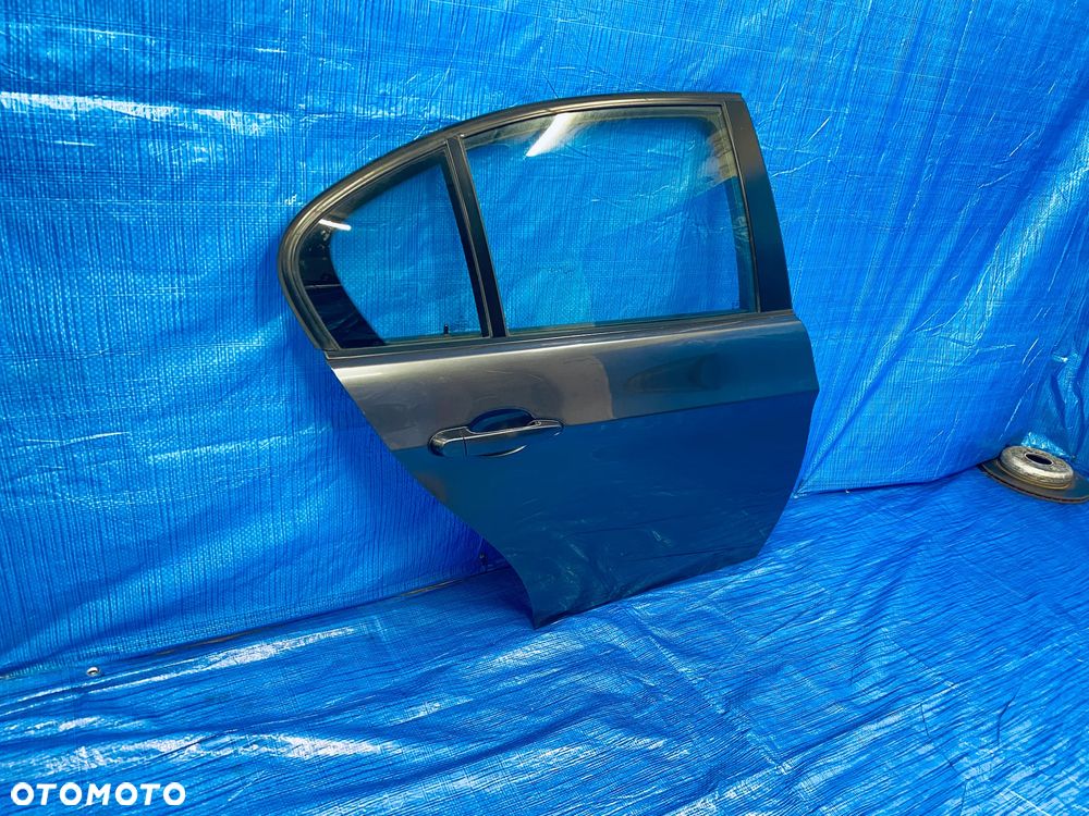 DRZWI PRAWE PRAWY TYŁ TYLNE KOMPLETNE BMW E90 SEDAN 07R ; LAKIER A22 ORYGINAŁ EUROPA - 9