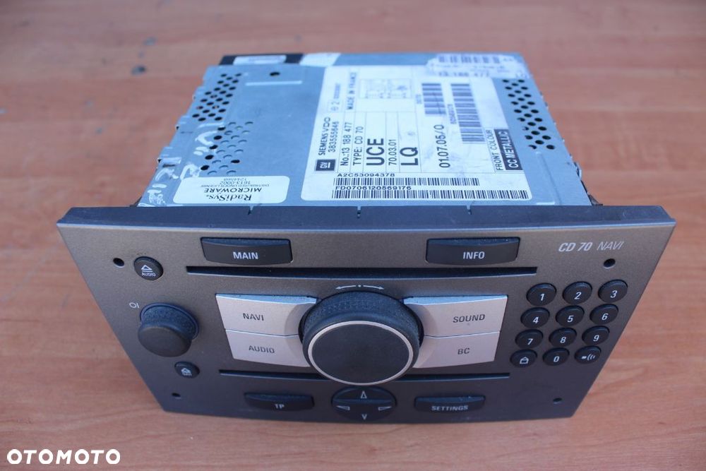 RADIO NAWIGACJA CD 70 NAVI OPEL VECTRA C SIGNUM - 1