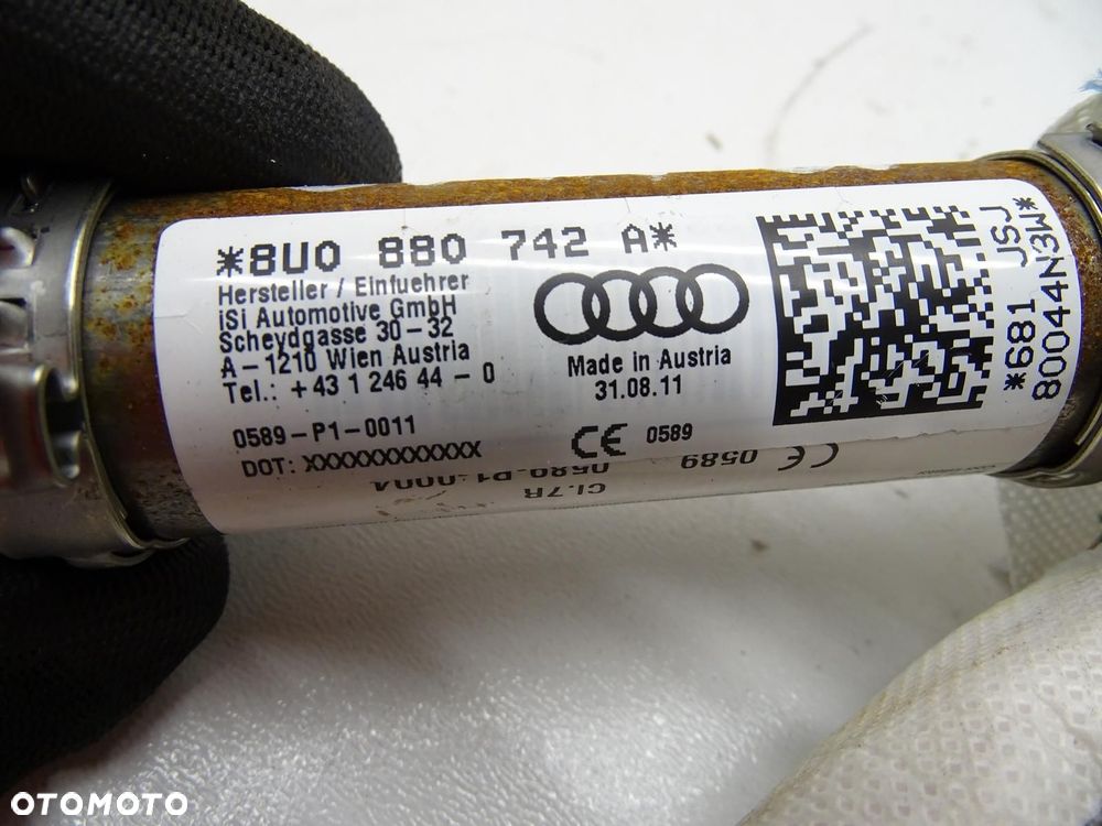 KURTYNA POWIETRZNA AIRBAG PRAWA 8U0880742A AUDI Q3 8U - 5