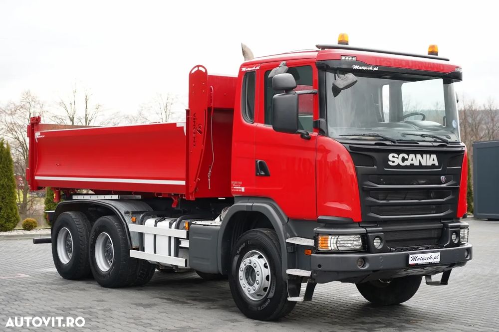 Scania G 370 / 6x4 / BASCULĂ DUBLU / HYDRODOLTA / BOARDMATIC / AUTOMATĂ / EURO 6 - 14