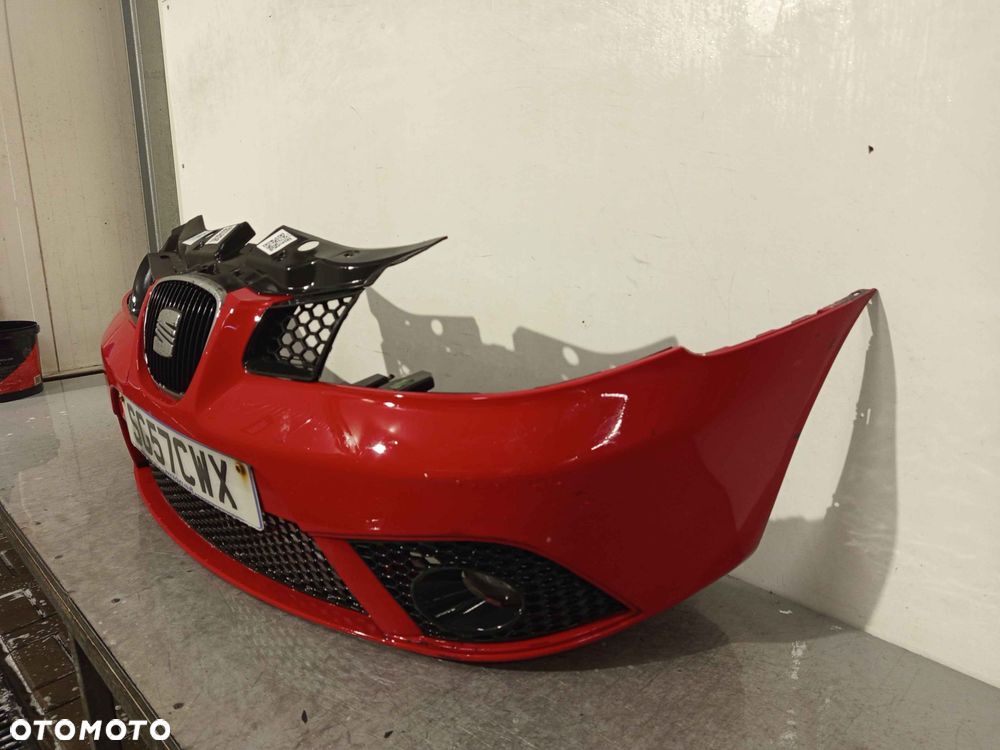 + ZDERZAK PRZÓD PRZEDNI SEAT IBIZA 3 III 6L LIFT FL LS3H CZERWONY HALOGENY - 2