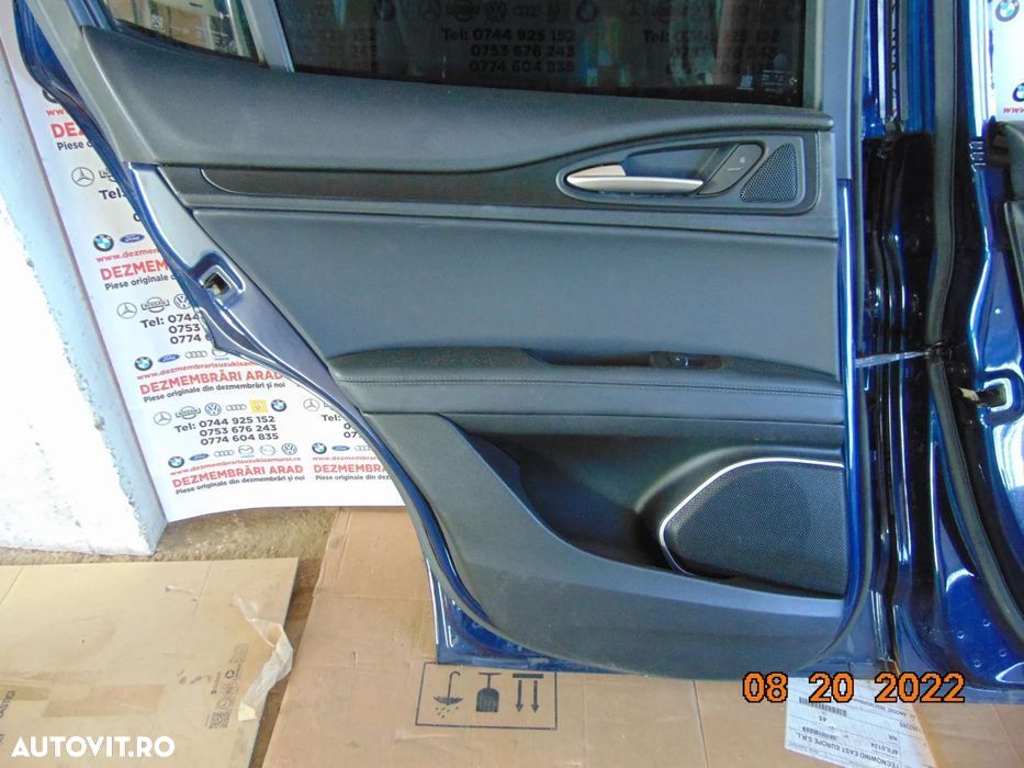 Fete usi Alfa Romeo Stelvio 2015-2022 set fete usi tapiserie interioar - 5