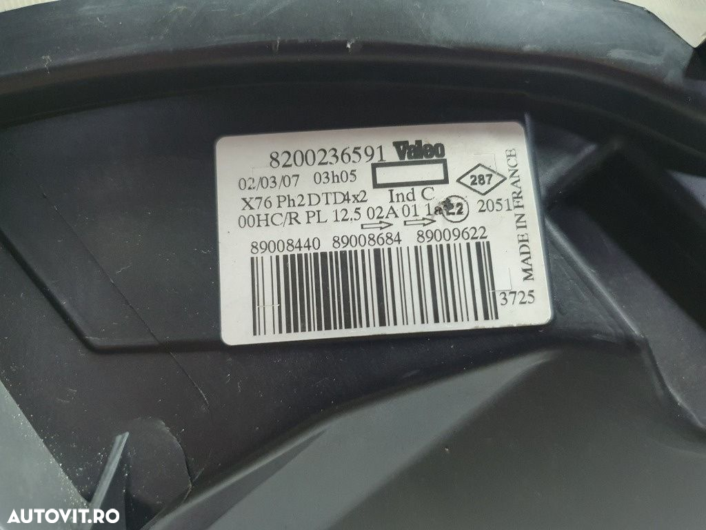 Far  stanga RENAULT KANGOO KC0/1_ 1997 - > 1.5 dCi K9K 700, K9K 704  8200236591 - 3