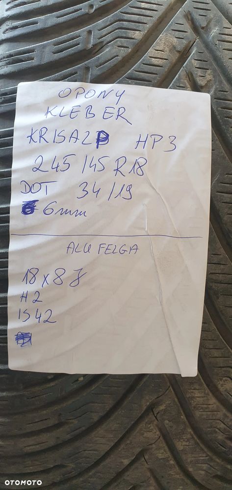 Alufelgi felgi aluminiowe alusy z oponami 5X115 8J IS42 245/45 R18 Opel Insignia A - 19